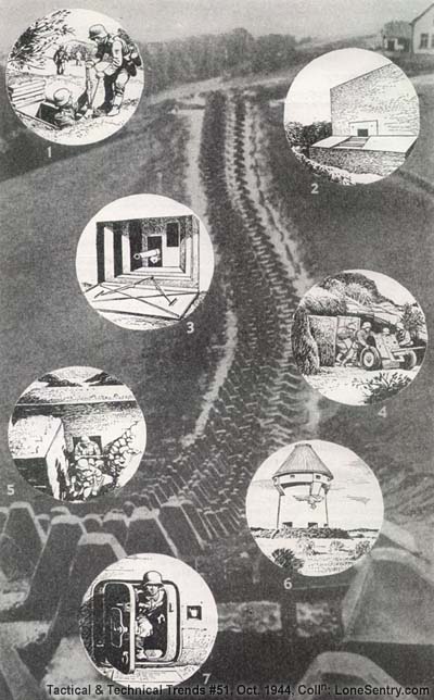 [Westwall tank obstacle and fortification details (WWII German Siegfried Line)]