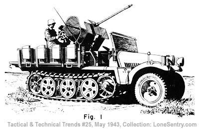 [Halftrack with 20-mm AA Gun]